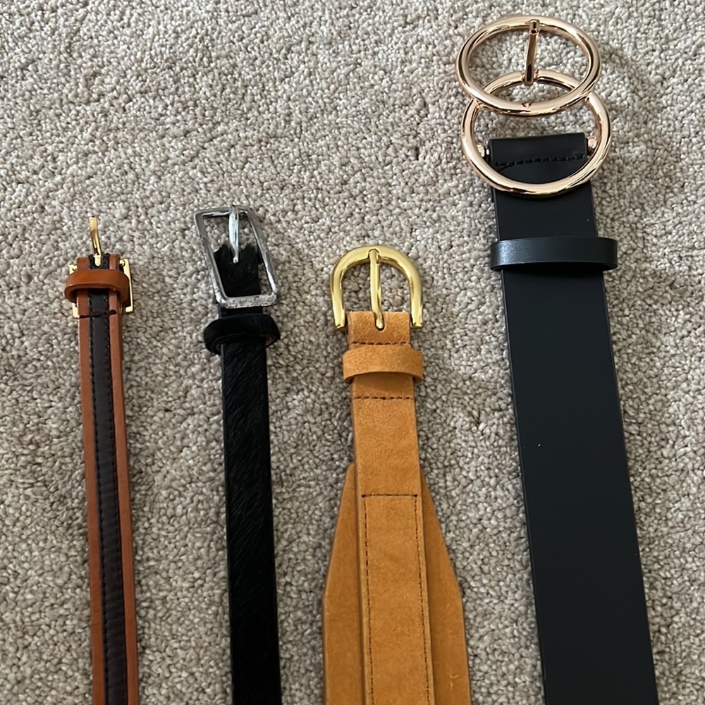 Belts - bundle of 4